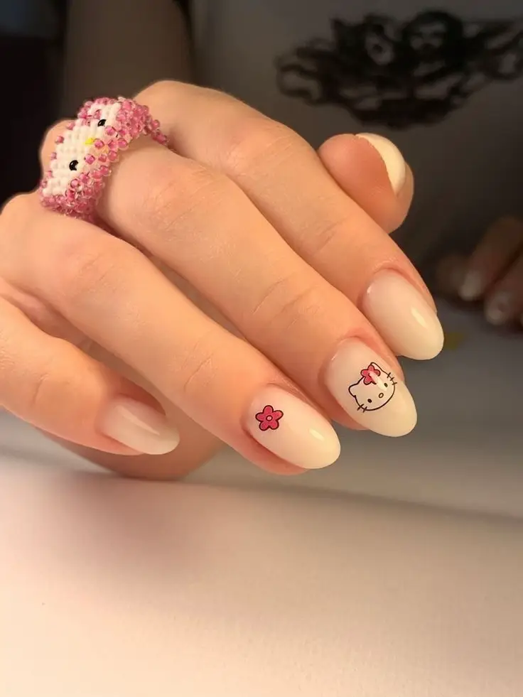 Hello Kitty Nails Short