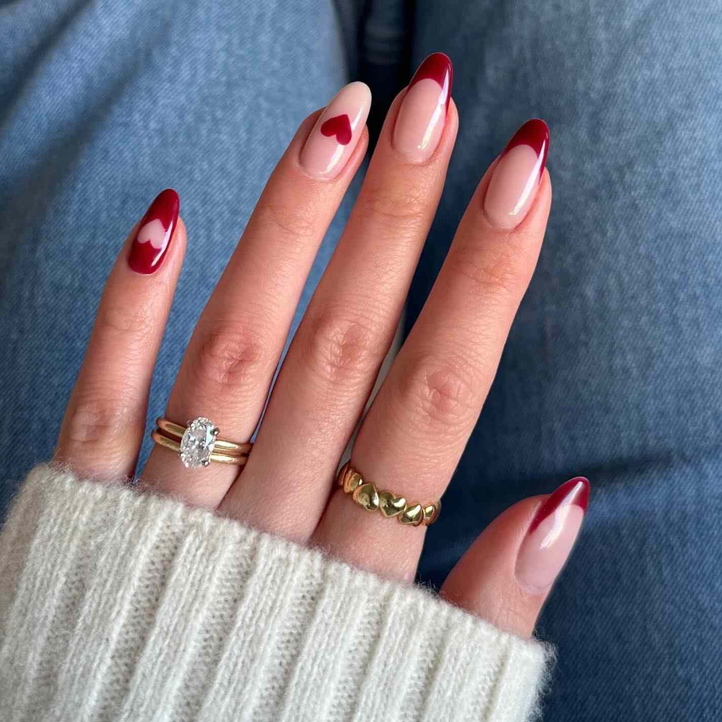 red nails designs