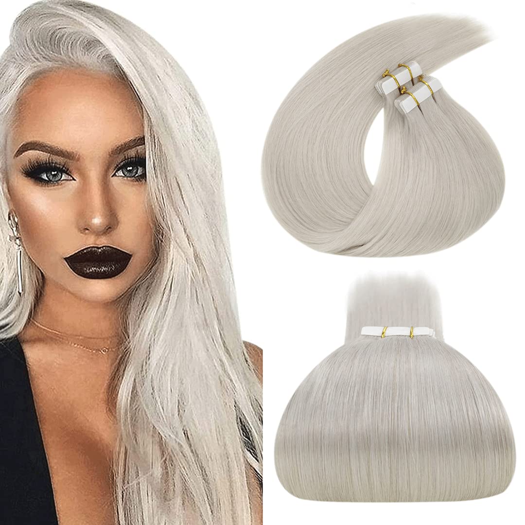 blonde tape in hair extensions
