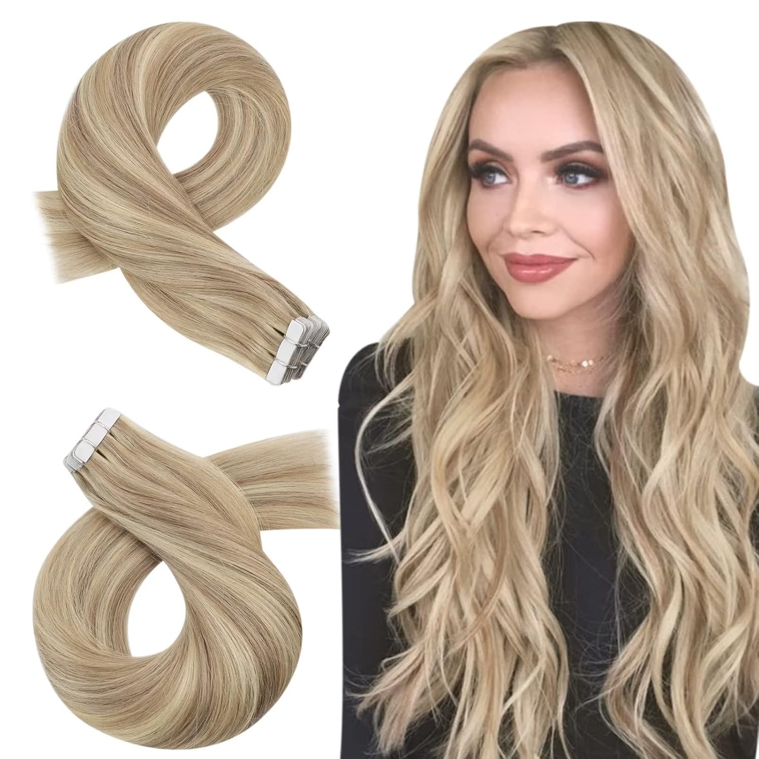 real hair tape in extensions