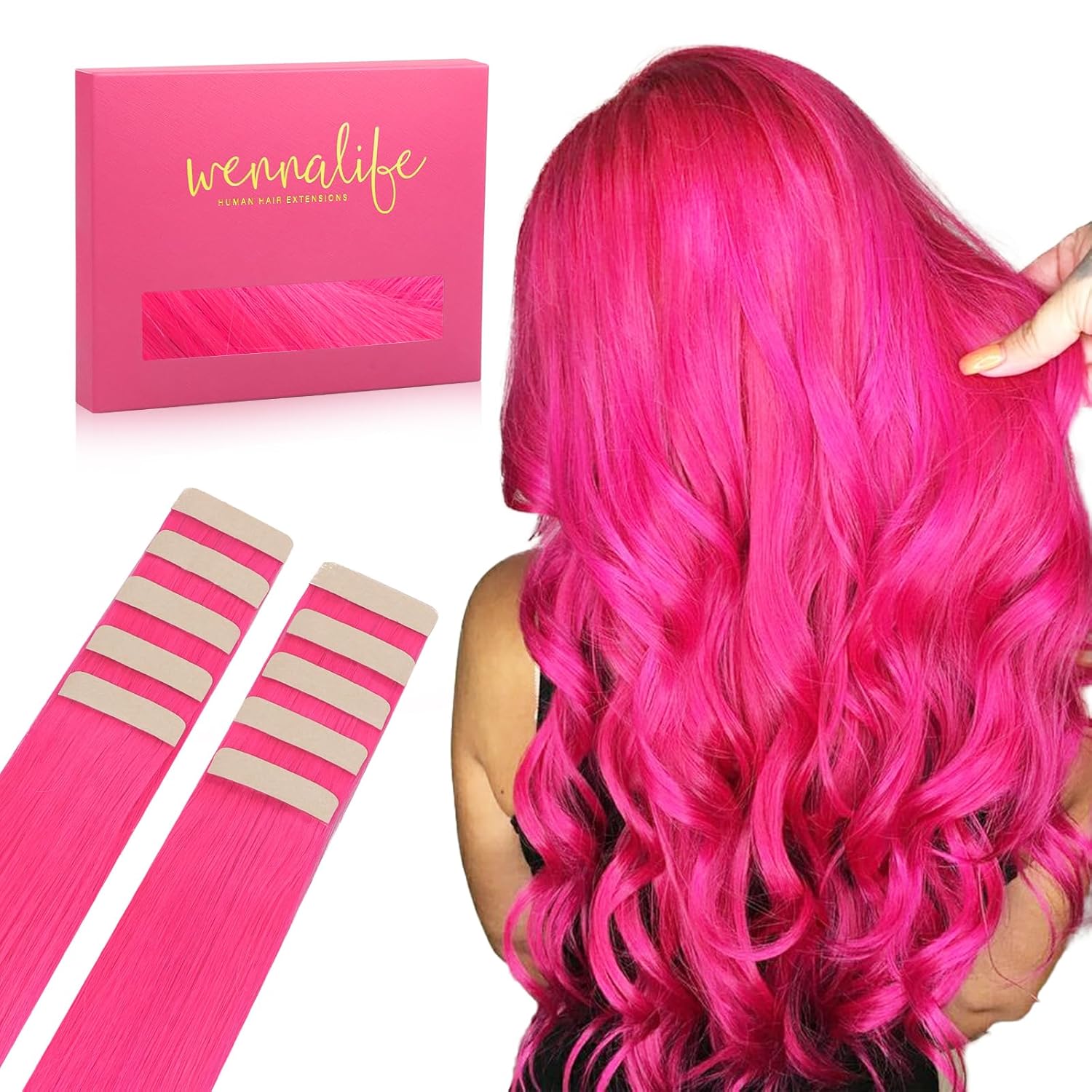 real hair tape in extensions