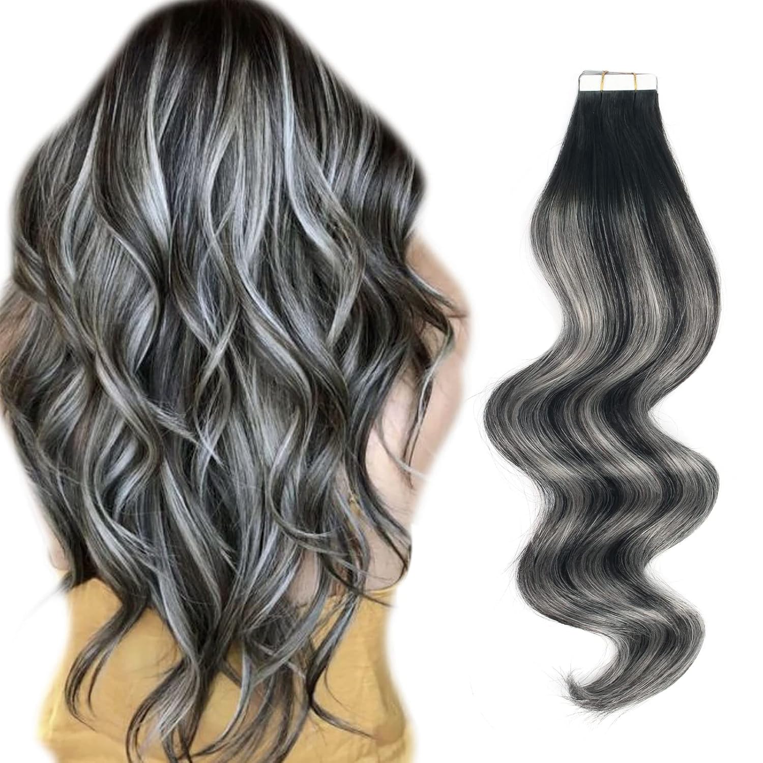 invisible tape in hair extensions