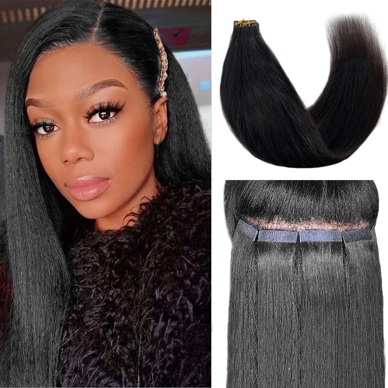 invisible tape in hair extensions