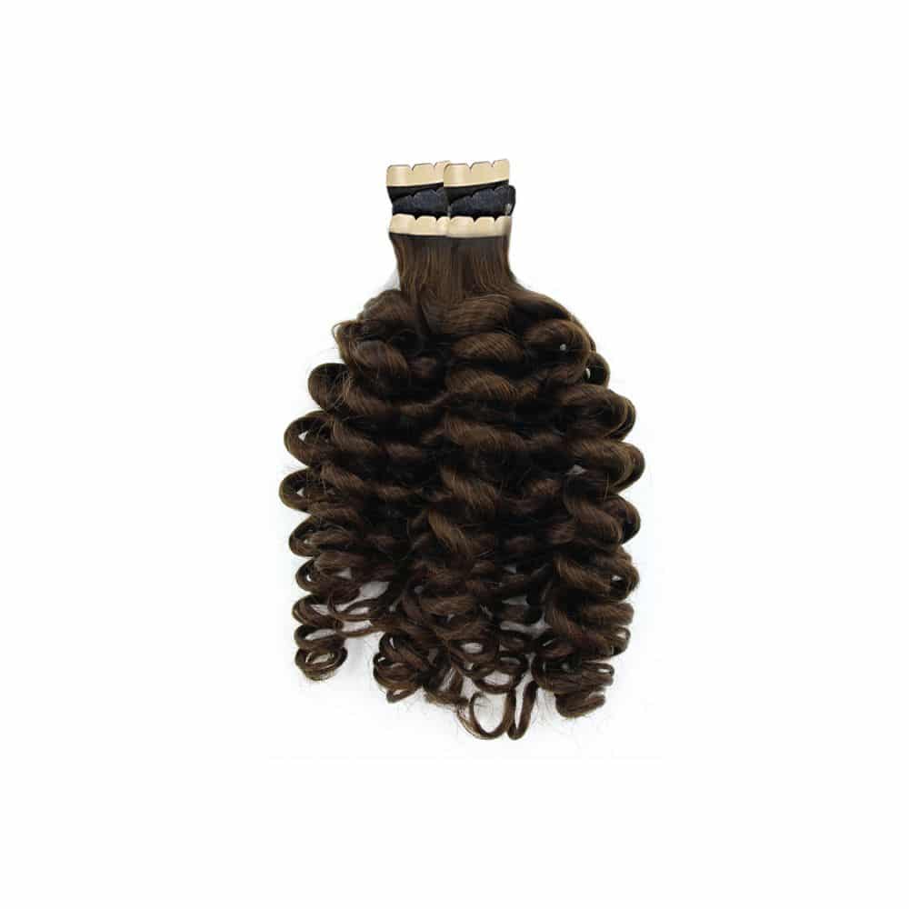 wavy tape in hair extensions