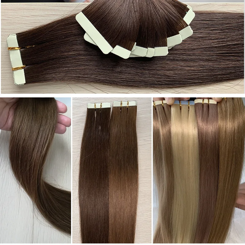 human hair extensions tape in