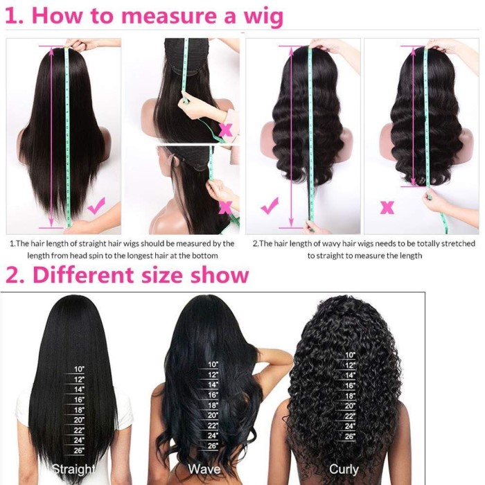 22 inch wig length